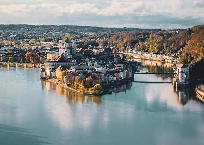 A - Parken, Stilvoll, Modern & Cozy Im Zentrum Von Appartement Passau